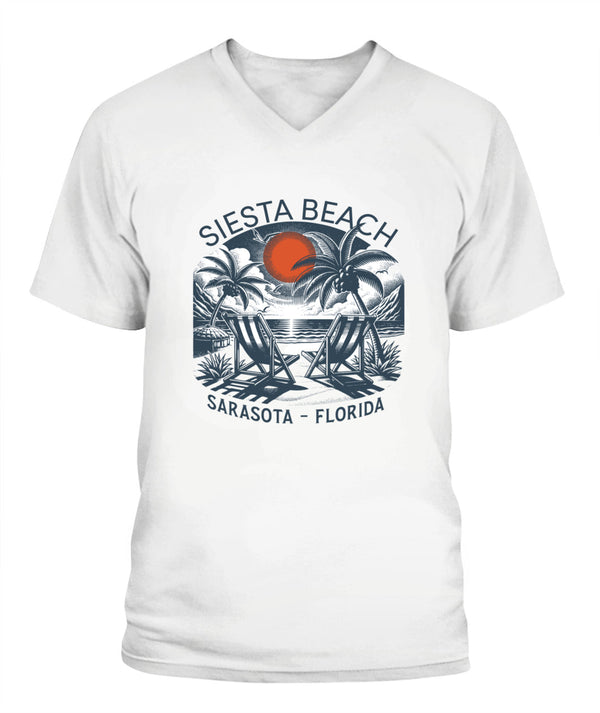 Siesta Beach V-Neck T-Shirt